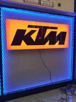 Ktm Logo Led Leuchtschild Wandleuchte! (rechteckig)