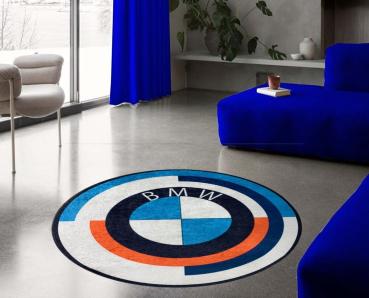 BMW Mperformance Logo round carpet!