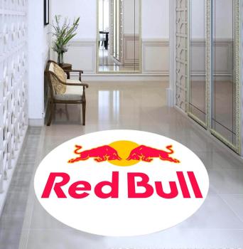 Red Bull Logo white round carpet!