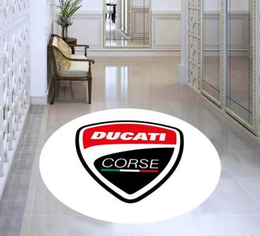 Ducati Corse Logo round carpet!