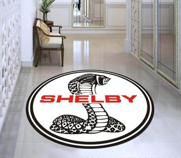 Shelby cobra Logo round carpet!