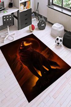 Mystic Wolf rectangular Carpet!