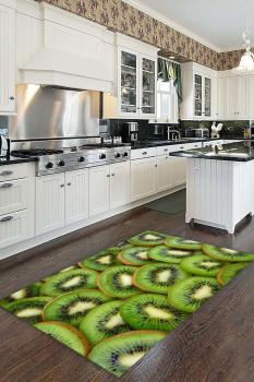 Kiwi motif rectangular kitchen Carpet!