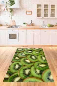 Kiwi motif rectangular kitchen Carpet!