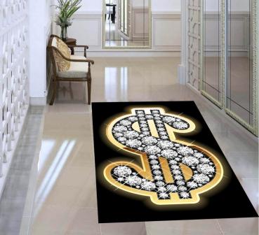Diamond Dollars rectangular carpet!