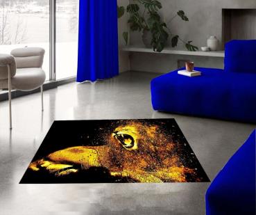 Angry Lion rectangular carpet!