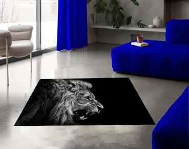 Angry Lion rectangular carpet!