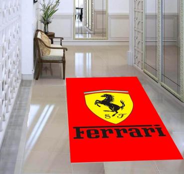 Ferrari Logo rectangular carpet!
