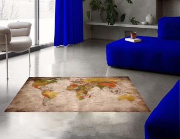 World map rectangular Carpet!