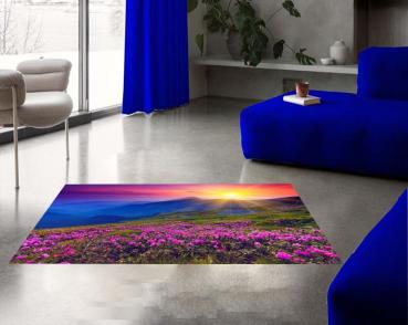 Nature motif rectangular carpet!