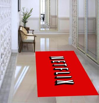 Netflıx Logo rechteckiger Teppich!