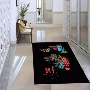 World map rectangular Carpet!
