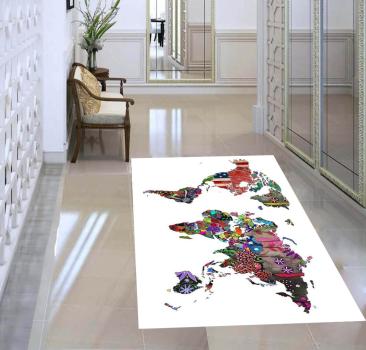 World map rectangular Carpet!