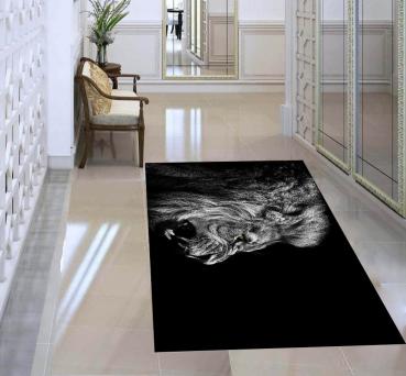 Angry Lion rectangular carpet!