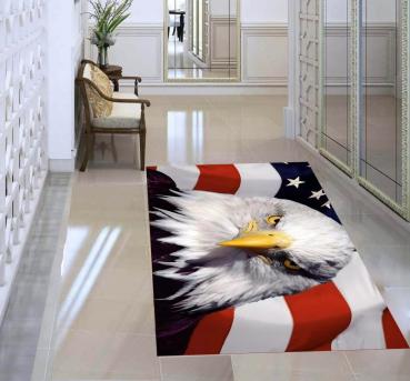 American Flag Eagle rectangular carpet!