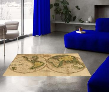 World map rectangular Carpet!
