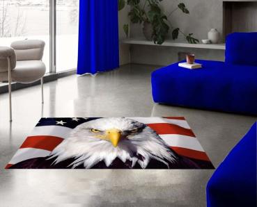 American Flag Eagle rectangular carpet!