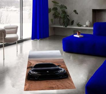 Black Bmw rectangular Carpet!
