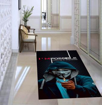 Anonymus Hacker rectangular carpet!