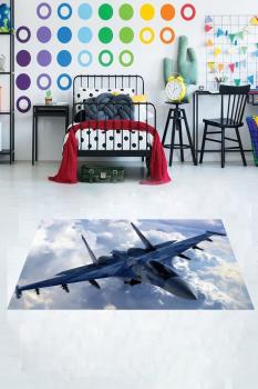Fighter plane tower rectangular carpet!