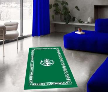 Starbucks Coffee Logo rectangular Carpet!