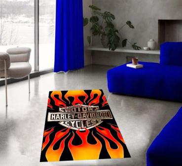 Harley Davidson rectangular carpet!