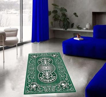 Starbucks Coffee Logo rectangular Carpet!