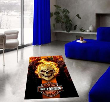 Harley Davidson rectangular carpet!