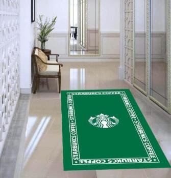 Starbucks Coffee Logo rectangular Carpet!