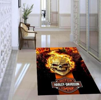 Harley Davidson rectangular carpet!