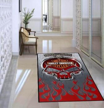 Harley Davidson rectangular carpet!