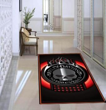Harley Davidson rectangular carpet!