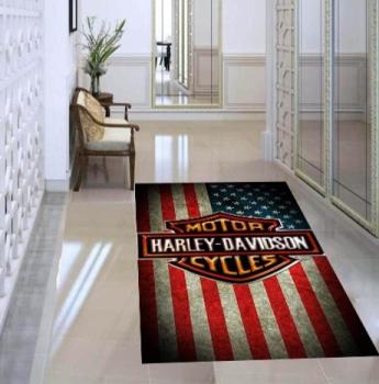 Harley Davidson rectangular carpet!