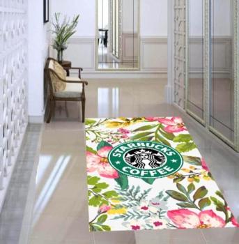 Starbucks Coffee Logo rectangular Carpet!