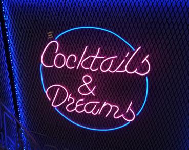 Cocktails & Dreams Neon Led advertising light for your restaurant, bar or pub!