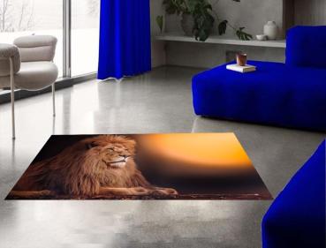 Lion the king rectangular Carpet!
