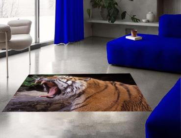 Tiger rectangular carpet!