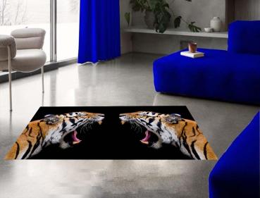 Tiger rectangular carpet!