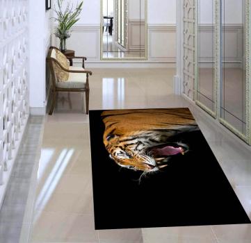 Tiger rectangular carpet!