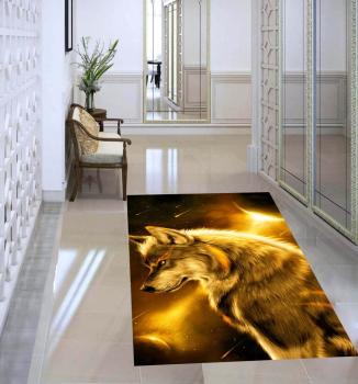 Mystic Wolf rectangular Carpet!