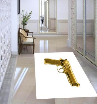 Golden Beretta rectangular carpet!