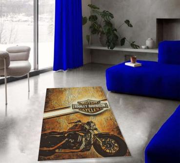 Harley Davidson rectangular carpet!