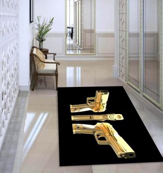 Golden Pistols rectangular carpet!