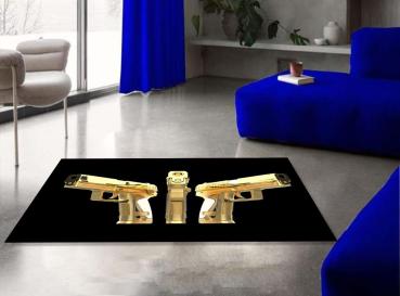 Golden Pistols rectangular carpet!
