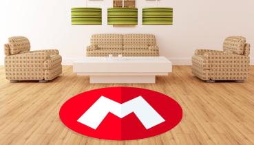 Super Mario round carpet!