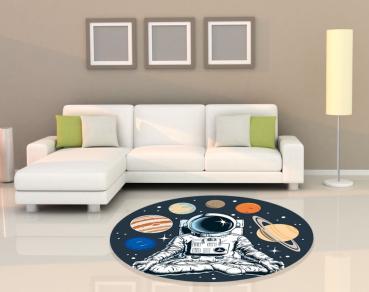 Meditating Astronaut Logo round carpet!