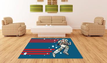 Running Astronaut rectangular carpet!