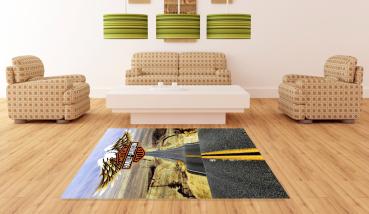Harley Davidson rectangular carpet!