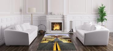 Harley Davidson rectangular carpet!