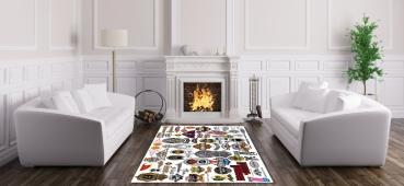 Harley Davidson rectangular carpet!